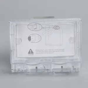 투명 방수 소켓 박스 이중 내후성 커버 보호 스위치 및 소켓 다양한 컨트리 스프레이에 적합