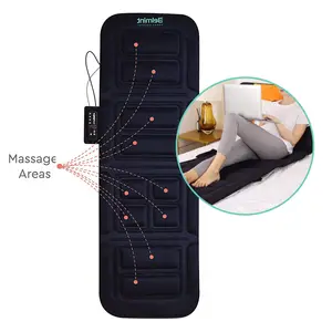 Neue Memory Foam elektrische aufblasbare Vibration Körper massage Matratze Mat Topper mit Shiatsu