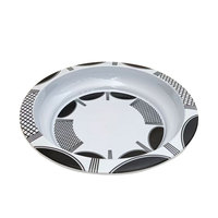 Vaisselle en mélamine HANBI HB-541221, directement de l'usine, grandes assiettes blanches, plateaux à poulet, vente en gros commerciale, sur mesure