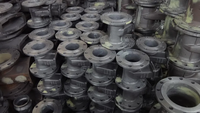 Vanne à opercule en fonte ductile GGG50 DIN3352 F4 à extrémité à bride, siège en métal dur massif, DN50-DN300 DN200 PN10 PN16, Fabrication professionnelle