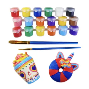 Non Toxic Craft And Rock Painting 6colors 3ml Acrylic Paint Set
