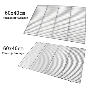 Yolecen, parrilla de barbacoa de acero inoxidable, rejilla para carne fría y pan, herramienta para asar pasteles con pies, accesorios para hornear barbacoa - Product Image 1