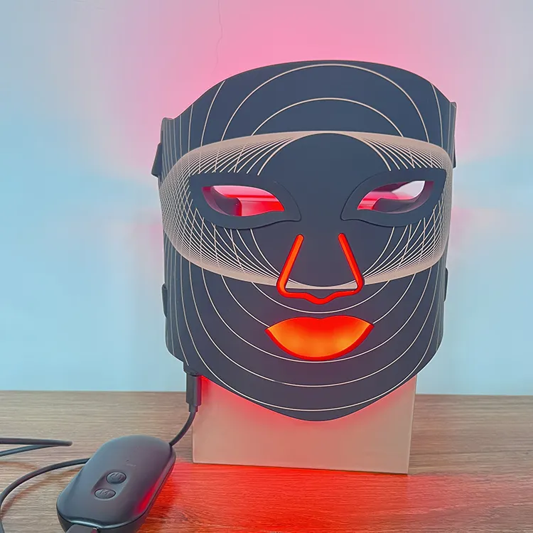 Антивозрастная косметическая маска для лица со светодиодной 4 вида цветов