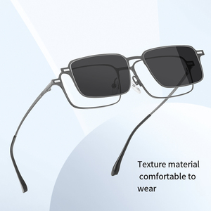 高品質偏光男性磁気サングラス屋外夜運転スタイリッシュなセットメガネクリップオンマグネットサングラスカスタムロゴ - Product Image 6