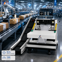 Machine de scellage et d'étiquetage automatique de sacs en plastique à grande vitesse, commande PLC, ensacheuse électrique pour sachets