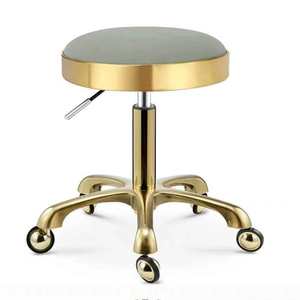 <span class=keywords><strong>Tabouret</strong></span> de bureau, mobilier de salon, <span class=keywords><strong>tabouret</strong></span> selle, chaise de coiffure réglable à 360 degrés avec roulettes, <span class=keywords><strong>tabouret</strong></span> de salon doré - Product Image 6