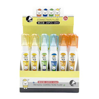 Stylo correcteur en gros, motif cheval mignon de dessin animé, 10 ml, non toxique, durable, sûr, pointe métallique, liquide blanc, fournitures de bureau et scolaires