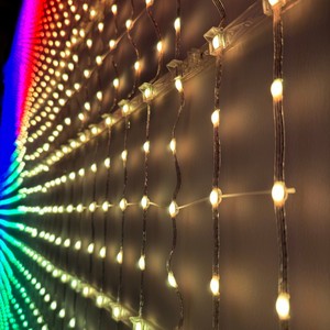 Outdoor DMX Transparent LED Pixel Mesh Screen Flexible PVC Media Facade Event Party Display Point <strong>Lights</strong> LED <strong>Light</strong> <strong>String</strong> - Product Image 1