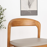 Moderne luxe nordique solide boisé doux ensemble sac salle à manger chaise tabouret de bar chaise haute pied café boutique restaurant chaise café boutique