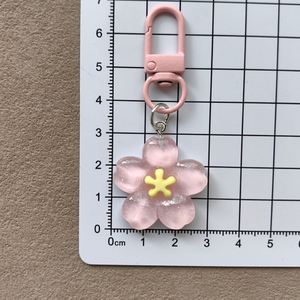 Cute Cherry Blossom Jelly <b>Keychain</b> Acrylic Pendant for Couples UV Printed Cartoon Style Backpack Accessories - Product Image 2