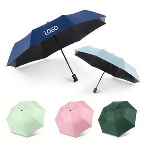 Promotional Designer Auto Sunshade Paraguas Custom logo Compact Portable Automatic <b>Windproof</b> 3 Folding <b>Umbrella</b> with logo - Product Image 1