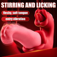 B2B-Anbieter 2-in-1 Masturbator Intim-Massagegerät Leckender Zungenvibrator für Frauen G-Punkt-Stimulation für den weiblichen Gebrauch in der Nacht