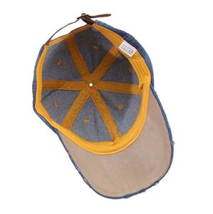 Gorra de béisbol de mezclilla con visera curva y diamantes de imitación, diseño de 6 paneles, ajustable, decoración de pedrería, imagen versátil, parasol. - Product Image 5