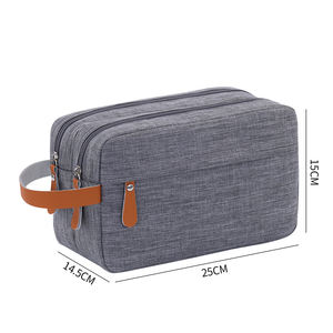 Kation Double Compartiments Spacieux Trousse à Cosmétiques Trousse de Toilettage Essentielle pour Voyage d'Affaires Trousse de Toilette de Voyage pour Hommes - Product Image 5