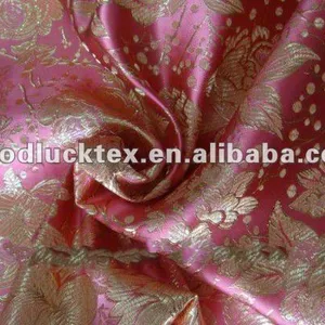 Oriental jacquard tecido metálico da camada