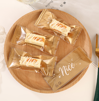 Boîtes d'emballage pour bonbons 4,8*11cm, sacs surprise pour biscuits, sacs de luxe en plastique BOPP pour bonbons et biscuits de Noël