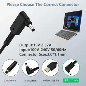 อะแดปเตอร์จ่ายไฟกระแสสลับ19V 2.37A 45W 3.0*1.1mm สำหรับ S7-392 S7 Aspire/391 V3-371 <span class=keywords><strong>A13</strong></span>-<span class=keywords><strong>045N2A</strong></span> PA-1450-26 ES1-512-P84G - Product Image 6