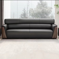 Suite de réception VIP modulaire moderne avec table basse de salon et ensemble de bureau en cuir pour entreprises