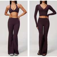 Nouvelles tenues de sport pour femmes - Combinaisons de yoga d'extérieur amincissantes à haute élasticité et effet galbant