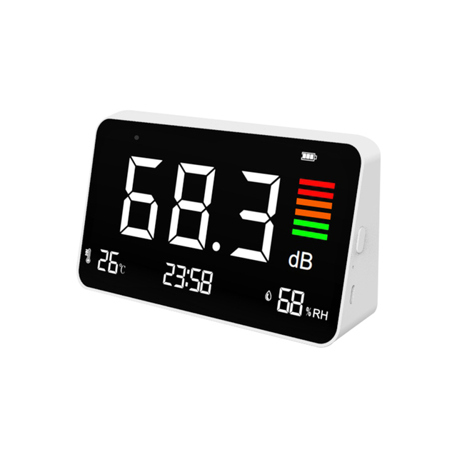 High Precision Decibel Meter With Hygrothermograph DM219N Noise Detector DB Sound Level Meter for Classroom, Home, Factory