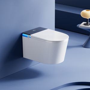 Nouvelle toilette intelligente murale de luxe, mini <span class=keywords><strong>WC</strong></span> mural, design moderne et compact, avec fonction de lavage féminin et siège chauffant automatique - Product Image 1