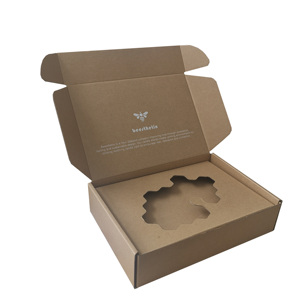 Custom logo Brown Kraft Cardboard Candles <b>Shipping</b> <b>Boxes</b> - Product Image 1