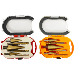 Juego de 6 Brocas Escalonadas con Recubrimiento de Titanio HSS, Cortador de Orificios Multiusos Antioxidante para Perforar Madera, Plástico y PVC - Product Image 1