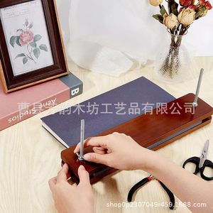 Wooden <b>Bookmark</b> Press Book Page Curling Tool For Book Restoration And Repair With Adjustable Design - Product Image 1
