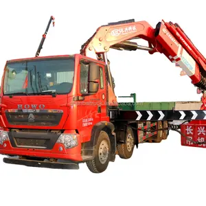 뜨거운 제품 Shenbai 25Ton 30Ton 35Ton 유압 너클 붐 크레인 HOWO 8x4 무거운 화물 트럭 크레인 판매