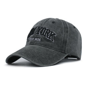 <span class=keywords><strong>Gorra</strong></span> de béisbol de algodón bordada con letras, sombrero para el sol al aire libre, estilo vintage para hombre y <span class=keywords><strong>mujer</strong></span>, talla adulta, deportiva, con hebilla dorada de cobre. - Product Image 1