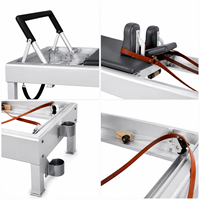 Reformer Pilates en Aluminium Qualité Commerciale pour Studio Fitness, Machine Professionnelle avec Logo Personnalisé Direct Usi