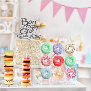 <span class=keywords><strong>Frienda</strong></span> 1 paquete de acrílico Donut Display Wall Stand Donut Display para fiesta o Navidad y cumpleaños Mesa de postres Boda - Product Image 4