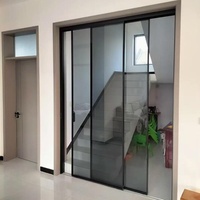 Porte en verre feuilleté pour cuisine et salle de bain, anti-explosion et anti-éclatement, insonorisée et résistante à l'humidité