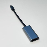 Adaptador Tipo-C para Duplicación de Pantalla 4K HD, Cable Corto, Salida Simultánea de Audio y Video para Teléfonos y Computadoras, Cobre