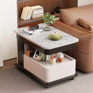 Modern Coffee <b>Table</b> With Storage Shelf For Living Room <b>Small</b> Apartment Bedroom Office <b>Side</b> <b>Table</b> - Product Image 2