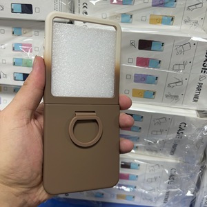 Funda Plegable <span class=keywords><strong>de</strong></span> Silicona con Anillo para Dedo para <span class=keywords><strong>Samsung</strong></span> Galaxy Z Flip 7 Flip6 Flip5, Funda Protectora Completa <span class=keywords><strong>de</strong></span> TPU con Degradado <span class=keywords><strong>de</strong></span> Lujo - Product Image 3