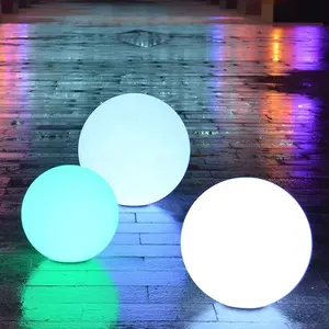Açık masa lambası renkli top ışık yuvarlak su geçirmez havuz yüzer modlu LED ışık uzaktan kumanda ile