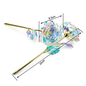 Colorful Valentine Rose Gold Foil Rose With <span class=keywords><strong>Gift</strong></span> Box For Valentineの<span class=keywords><strong>Day</strong></span> - Product Image 6