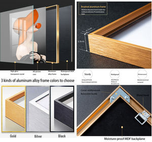 لوحة فنية حديثة فاخرة للجدران بتصميم تجريدي من الكريستال والبورسلين، مثالية لتزيين غرف المعيشة في المشاريع الفندقية والمنازل. - Product Image 6