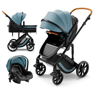 Poussette de bébé 3 <span class=keywords><strong>en</strong></span> <span class=keywords><strong>1</strong></span> avec <span class=keywords><strong>berceau</strong></span> de sécurité <span class=keywords><strong>4</strong></span> <span class=keywords><strong>en</strong></span> <span class=keywords><strong>1</strong></span>, landau pliant pour enfants, système de voyage <span class=keywords><strong>en</strong></span> voiture, landau - Product Image 4