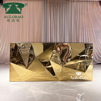 Club Furniture Mostrador de recepción de acero inoxidable Mostrador de Bar Moderno