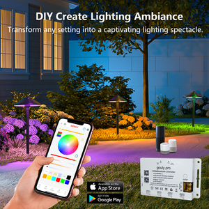 Gouly ứng dụng thông minh điều khiển RGBW <span class=keywords><strong>Led</strong></span> nấm vườn ánh sáng 3W 24V IP65 ngoài trời MR16 <span class=keywords><strong>LED</strong></span> Brass cảnh quan Pathway thiết kế chiếu sáng - Product Image 3