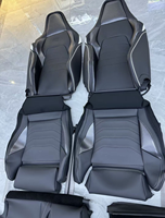 Sièges de sport pour voiture, sièges de course pour Volkswagen Golf 8, personnalisation, design Spoge, revêtement en cuir synthétique véritable