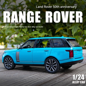 Modellino <span class=keywords><strong>Auto</strong></span> in Metallo 1:24 Range <span class=keywords><strong>Rover</strong></span> con Suoni e Luci, Giocattolo da Collezione con Funzione Pullback - Product Image 2