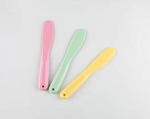 Spatule cosmétique pour crème visage avec logo imprimé en sérigraphie, outil de maquillage personnel, GZ RTS, commande en gros mixte - Product Image 3