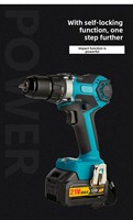 Perceuse-visseuse sans fil sans balais rechargeable pour bricolage avec garantie de 3 ans, perceuse électrique murale
