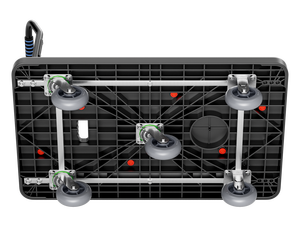 65*110 <span class=keywords><strong>Trolley</strong></span> Fabriek Handtruck Handkar Industriële Plastic Opvouwbare Platform <span class=keywords><strong>Trolley</strong></span> - Product Image 3