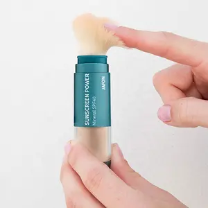 Jafon Cosmetic Jar Powder Brush Refillable Mineral Sunscreen Spf Makeup Powder Brush