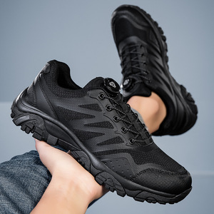 Chaussures de randonnée pour hommes, tige synthétique, semelle extérieure en caoutchouc, respirantes, bout rond, toutes saisons, chaussures de trekking pour l'extérieur - Product Image 4