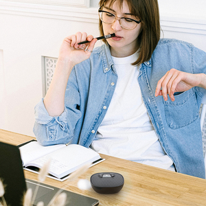 Microphone à condensateur omnidirectionnel pour l'enregistrement de cours de réunion en ligne bavardant avec un haut-parleur de bouton muet - Product Image 4